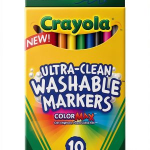 Crayola 10 Count Washable Markers for Kids-0