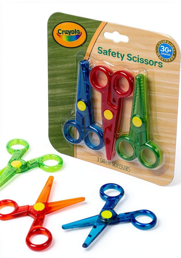 Crayola Safety Scissors Kids Plastic Cutting Set-1