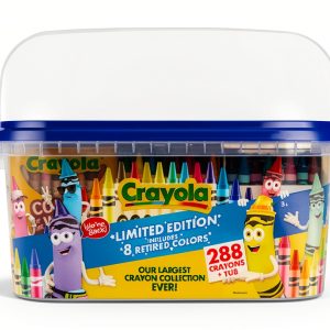 Crayola 288 Crayon Set Kids Reusable Tub Plastic-0
