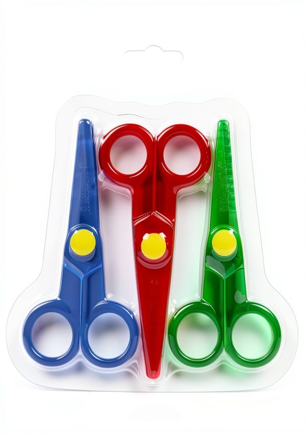 Crayola Safety Scissors Kids Plastic Cutting Set-0