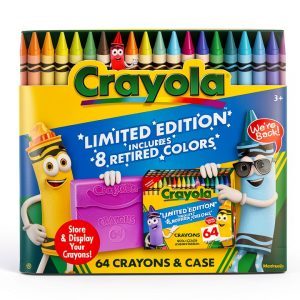 Crayola 64 Crayon Set Smooth Plastic Kids-0